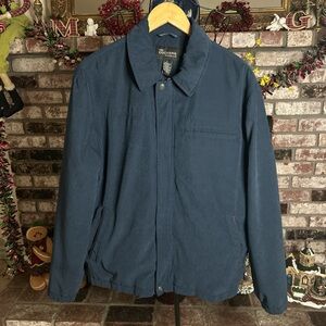 Navy blue Dockers men’s premium bomber jacket Sz L